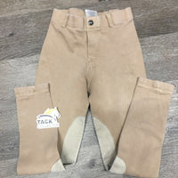 JUNIORS Hvy Cotton Breeches, Pull on *gc/fair, older, stains, v.discolored seat & legs, faded, pilly
