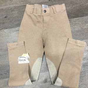 JUNIORS Hvy Cotton Breeches, Pull on *gc/fair, older, stains, v.discolored seat & legs, faded, pilly