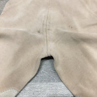 JUNIORS Hvy Cotton Breeches, Pull on *gc/fair, older, stains, v.discolored seat & legs, faded, pilly
