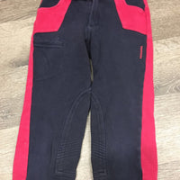 JUNIORS Cotton Breeches, elastic waist *gc/fair, faded, pilly, rubs, discolored waist, older, threads
