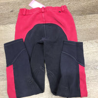 JUNIORS Cotton Breeches, elastic waist *gc/fair, faded, pilly, rubs, discolored waist, older, threads
