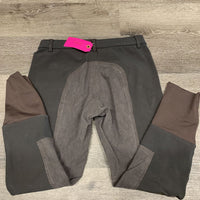 Full Seat Breeches *gc/fair, older, faded, snags, seam puckers, older, curled inner waist, seat: rubs & pilly
