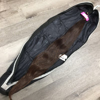 1.15 lb Horse Tail Extension, Natural end, loop, weighted, Big D tail bag *xc, clean, wavy (braided)
