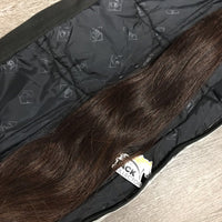 1.15 lb Horse Tail Extension, Natural end, loop, weighted, Big D tail bag *xc, clean, wavy (braided)
