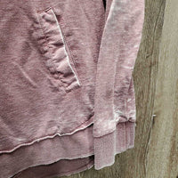 LS Sweatshirt Hoodie, "tbird" sparkles *gc, thin/faded pits, v.pilly, edge rubs
