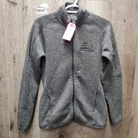 Hvy Fleece Sweater - Jacket, zipper "RMSJ" *gc/fair, clumpy, rubs, pilly, snags
