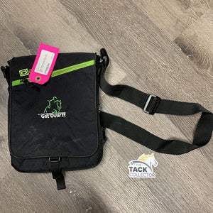Shoulder Bag, Strap "Get Over It" *gc, mnr dirt