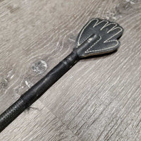 Hand End - Riding Crop - Whip *gc, mnr dirt, rips, hole, frayed & scraped, threads
