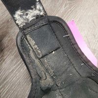 Pr Hind Boots, velcro *fair, residue, scrapes, scratches, v.rubbed & torn, hole, hairy velcro
