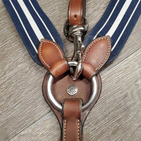 FS Padded Elastic Breastplate, Bridge, Running Martingale Attachment *vgc, v.mnr dirt, hair & stains, older
