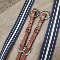 FS Padded Elastic Breastplate, Bridge, Running Martingale Attachment *vgc, v.mnr dirt, hair & stains, older
