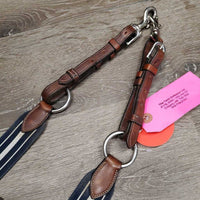 FS Padded Elastic Breastplate, Bridge, Running Martingale Attachment *vgc, v.mnr dirt, hair & stains, older
