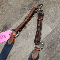 FS Padded Elastic Breastplate, Bridge, Running Martingale Attachment *vgc, v.mnr dirt, hair & stains, older
