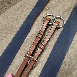 FS Padded Elastic Breastplate, Bridge, Running Martingale Attachment *vgc, v.mnr dirt, hair & stains, older