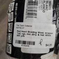 Braiding Wool, wrapper *full, vgc, mnr dirty & hair
