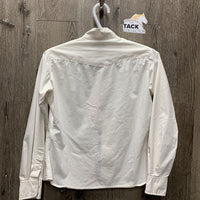 JUNIORS LS Show Shirt *0 Collar, gc, older, seam puckers, bubbled collar
