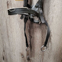 Nylon Web Side Pull Bitless Headstall *No Reins, gc, threads, frays
