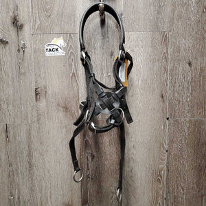 Nylon Web Side Pull Bitless Headstall *No Reins, gc, threads, frays