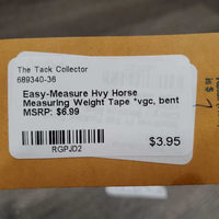 Hvy Horse Measuring Weight Tape *vgc, bent
