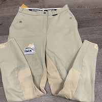 Hvy Full Seat Breeches *gc, older, stains, dirt? discolored, rubs, pills
