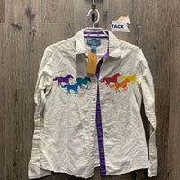 LS Western Shirt, snaps *fair, dingy, wrinkles, older, puckers
