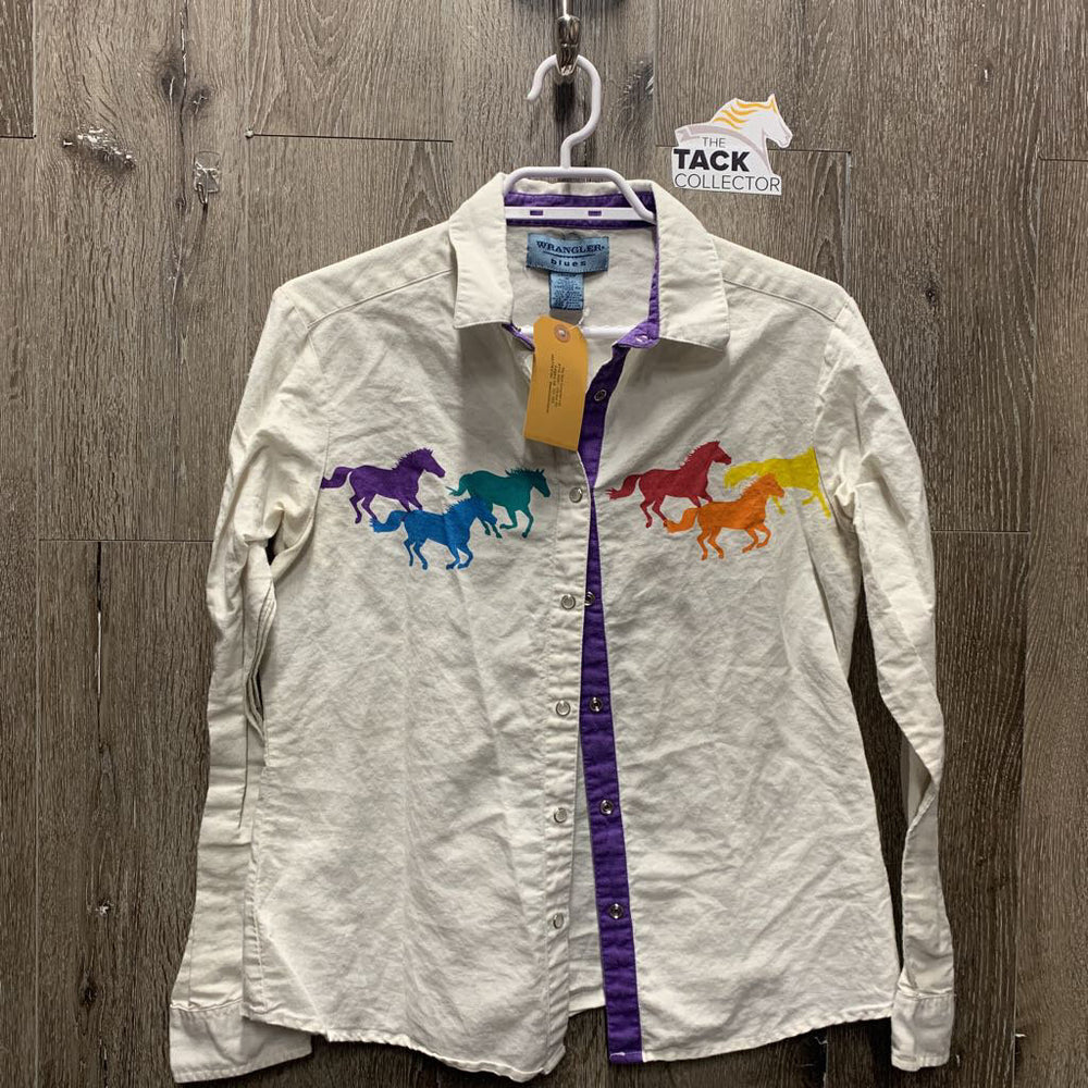 LS Western Shirt, snaps *fair, dingy, wrinkles, older, puckers