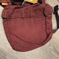 3 Piece Nylon Trail Saddle Bags, pommel, rear with foam inserts *gc, dirt, hair, peeled lining
