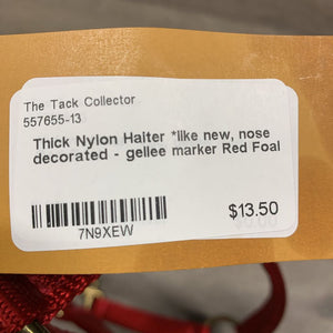 Thick Nylon Halter *like new, nose decorated - gellee marker