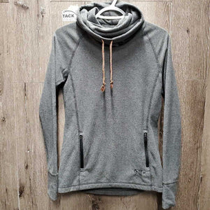 LS Super Soft Sweatshirt, xhigh slouch collar *gc, seam & edge rubs, pills