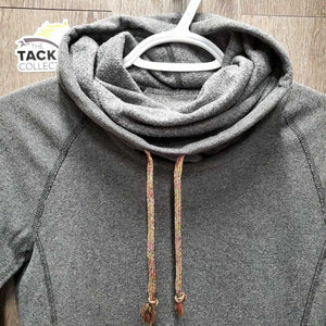 LS Super Soft Sweatshirt, xhigh slouch collar *gc, seam & edge rubs, pills