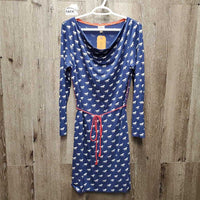 LS Short Dress, drawstring waist *vgc, loose inner collar/cover
