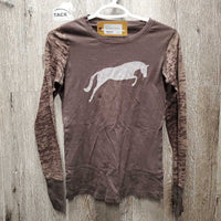 LS T Shirt *gc, hairy, faded, pilly cuffs
