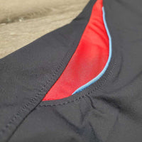 Euroseat Breeches *gc, undone seam stitching, seam puckers, threads, shrunk?, discolored seat & legs
