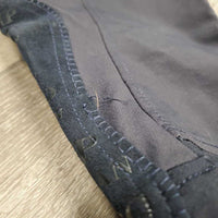 Euroseat Breeches *gc, undone seam stitching, seam puckers, threads, shrunk?, discolored seat & legs
