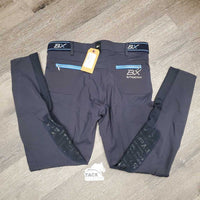 Euroseat Breeches *gc, undone seam stitching, seam puckers, threads, shrunk?, discolored seat & legs
