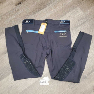 Euroseat Breeches *gc, undone seam stitching, seam puckers, threads, shrunk?, discolored seat & legs