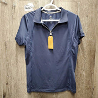 SS Polo Sun Shirt, 1/4 Zip up, Mesh Pits *vgc, mnr snags, older?
