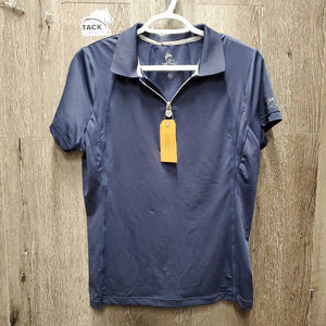 SS Polo Sun Shirt, 1/4 Zip up, Mesh Pits *vgc, mnr snags, older?