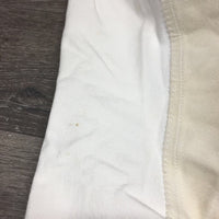 Full Seat Breeches *gc, older, dingy, stained seat & legs, puckers, stains, yellowed, stretched?
