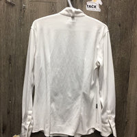 LS Show Shirt *gc, older, dingy-ish, seam puckers
