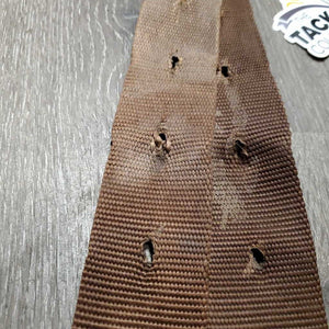 Nylon Off Billet Cinch Strap, lace *gc, dirt, stains, dents, frayed & stretched holes