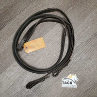 Rubber Reins *gc, dry, thin spots, rubs, creases, older, mnr dirt, faded
