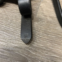 Rsd Padded Dressage Bridle, crank, flash, Rubber Lined Reins *like new, mnr dirt