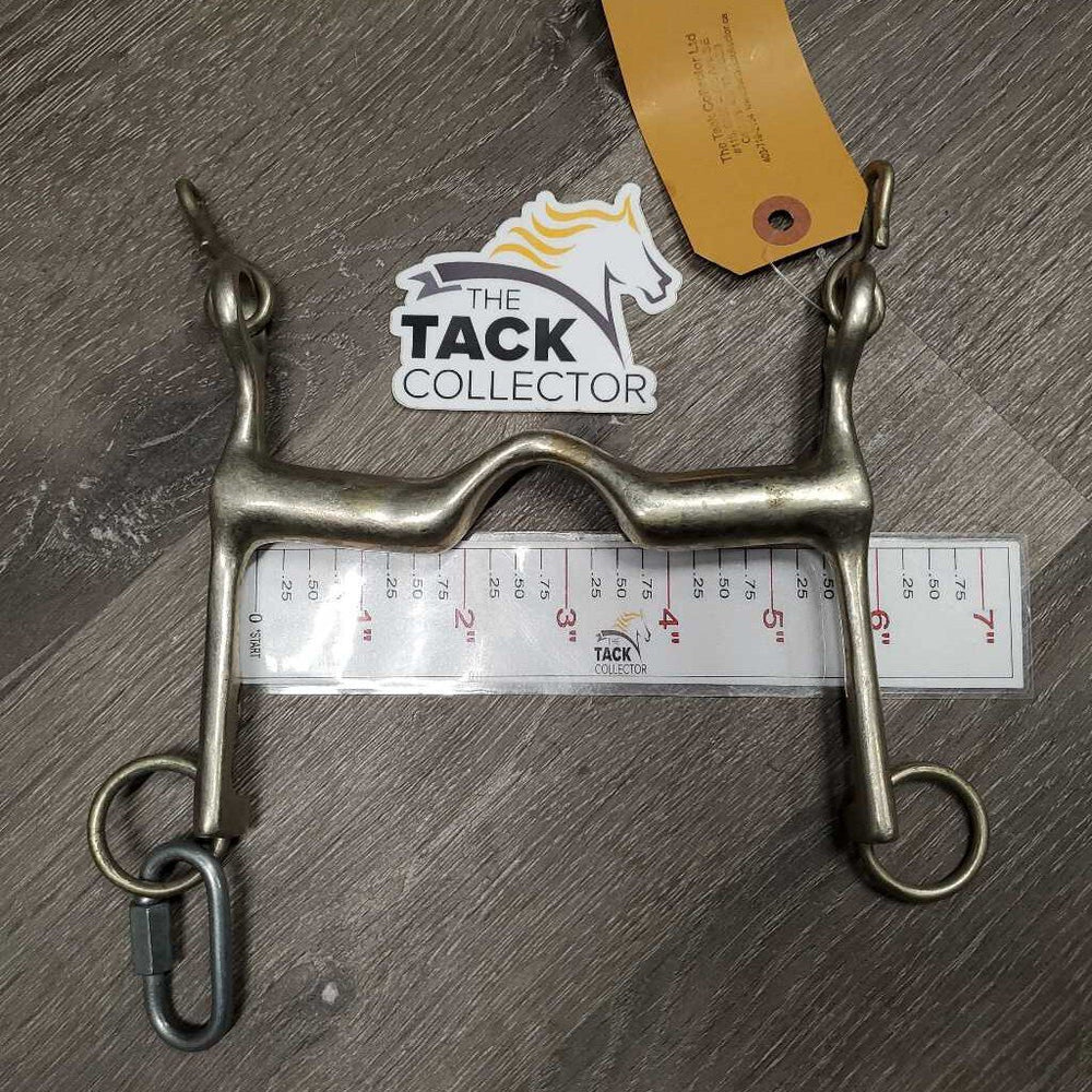 SS High Port Weymouth, 2 hooks, link *v.BENT, clean, stains, scratches, gc/fair