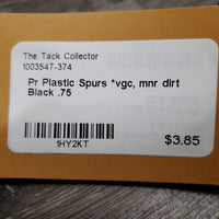 Pr Plastic Spurs *vgc, mnr dirt
