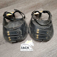 Pr Hoof Boots, 1 Anti Slip Shim, 6 straps: 2 Pastern & 4 Front, mesh bag, 1 Full extra Set, manual *dirty, gc, scrapes, rubs
