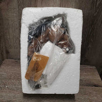 Ceramic Bay Horse Head Wall Mount Hook, styrofoam box *like new/xc, older, peeling box