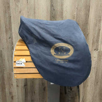 17.5 Adj *W - 5.5" Schleese JES Dressage Saddle, Navy Cotton Schleese Cover, Lg Front Blocks, Rear Gusset Panels, Air Panels, Flaps: 17.75"L x 12"W Serial #: 3-17.5 1198H1101
