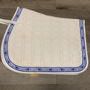 Quilt Jumper Saddle Pad *gc, clean, rubs, stains & pills