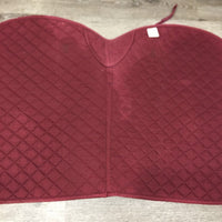 Thin Quilt Jumper Saddle Pad, tabs *fair/gc, clean, faded, v.holey edges, rubs, older